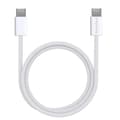USB-C USB-C-kabel för iPhone 17 / iPhone 17 AIR / iPhone 17 PRO / iPhone 17 PRO MAX - 2 meter flätad nylonkabel Phonillico® Vit