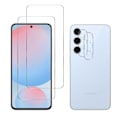 Miniatyrbild 1 av 6: Skärmskydd och Kamera - Phonillico® - Samsung Galaxy S24 FE - Härdat Glas - Pack om 2 - Transparent Transparent