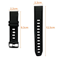 Miniatyrbillede 4 af 4: Armbånd til Garmin Fenix 7-Fenix 6-Instinct 2-Descent G1-Approach S62-Forerunner 745-935-945-Quatix 6- Silikone 22mm Phonillico®
