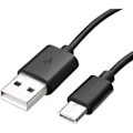 Miniatyrbillede 1 af 4: USB-C-kabel til Xiaomi Mi 11 - Mi 11 LITE - Mi 11 LITE 5G - USB-C opladerkabel sort 1 meter Phonillico® Svart