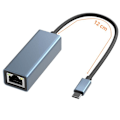 Pikkukuva 3 / 4: USB-C - Ethernet - Mukautin - Ei määritelty - Rj45 - 1000 Mbps - Yhteensopiva Windows/Mac/Linux - Verkkokaapeli