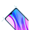 Miniatyrbillede 3 af 4: Hærdet Glas - Phonillico® - Xiaomi REDMI 9/9A/9C NFC - Pakke med 2 - Gennemsigtig - Sort kant Transparent, svart