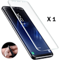 Pikkukuva 1 / 4: Elokuva Samsung Galaxy S8 - Kaareva, erittäin kestävä, naarmuuntumaton, ultra ohut muovisuojus [Phonillico®]