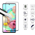 Miniatyrbillede 2 af 4: Beskyttelsesfilm - Phonillico® - Samsung Galaxy A71 - Pakke med 3 - Hærdet glas - Sort kant Transparent, svart