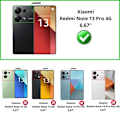 Miniatyrbillede 2 af 6: Coque - Phonillico® - Xiaomi Redmi Note 13 Pro 4G - Stødabsorberende - TPU Blød - Transparent Transparent