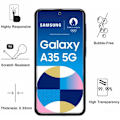 Pikkukuva 3 / 5: Kiillotettu lasi Samsung Galaxy A35 5G:lle [Paketti 4] Näytönsuojakalvo Phonillico® Transparent