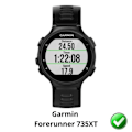 Miniatyrbild 2 av 3: Skydd för skärm till Garmin Forerunner 735XT [Pack 6] Resistenta ultratunna plastskydd Phonillico Transparent