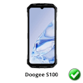 Miniatyrbillede 2 af 3: Skærmbeskyttelse - Phonillico - Doogee S100 - Pakke med 2 - Ridsefrit - Ultra tynd Transparent