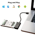 Miniatyrbild 4 av 5: USB 3.0 till SATA-adapter - Ospecificerad - HDD/SSD 2,5" - Plug&Play - Kompatibel med Windows/Mac/Linux