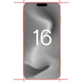 Miniatyrbillede 4 af 5: Hærdet Glas til iPhone 16 [Pakke 4] Beskyttelsesfilm til Skærm Phonillico®