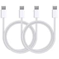 Lot med 2 USB-C til USB-C kabler til iPhone 15 - 15 PLUS - 15 PRO - 15 PRO MAX - 2 meter flettet nylon kabel Phonillico®