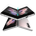 Miniatyrbild 3 av 4: Skydd av plast för Samsung Galaxy Z FOLD 3 5G [Pack 2] Hållbart repfritt ultra tunt skydd Phonillico® Transparent