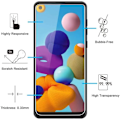 Miniatyrbillede 4 af 4: Hærdet Glas - Phonillico - Samsung Galaxy A21S - Pakke med 2 - Transparent - Sort Kant Transparent, svart