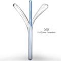 Pikkukuva 3 / 4: [Yhteensopiva Apple iPhone XR] Täysikokoinen läpinäkyvä silikonikuori, kaksiosainen etuosa ja takakansi [Phonillico®]