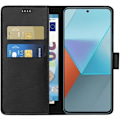 Pikkukuva 3 / 5: Coque - Phonillico® - Xiaomi Redmi Note 13 PRO 5G - Musta - Nahkavaikutus - Tukitoiminto Svart