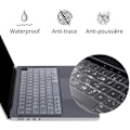Miniatyrbild 4 av 5: Skydd för tangentbord för Macbook Air 13 (13,3) - Transparent silikon tangentbord AZERTY EU-layout Phonillico