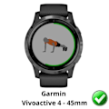 Miniatyrbillede 2 af 3: Skærmbeskyttelse til Garmin Vivoactive 4 - 45mm [Pakke 6] Ultra Tyndt Beskyttelsesfilm i Plast Phonillico Transparent