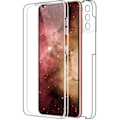 Pikkukuva 1 / 4: Samsung S21 - Täydellinen silikonikuori, läpinäkyvä, 2-osaa etu ja taka, istuva Phonillico®