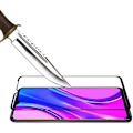 Miniatyrbillede 4 af 4: Hærdet Glas - Phonillico® - Xiaomi REDMI 9/9A/9C NFC - Pakke med 2 - Gennemsigtig - Sort kant Transparent, svart