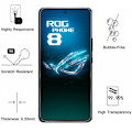 Pikkukuva 3 / 5: Asus Rog Phone 8:ssä käytettävä karkaistu lasifilmi [Pakkaus 4] Näytönsuojalasi Phonillico®