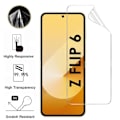 Miniatyrbillede 5 af 6: Beskyttelsesfilm - Phonillico - Samsung Galaxy Z FLIP 6 - Pakke med 2 - hærdet glas - Ridsefast Transparent