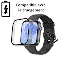Pikkukuva 6 / 6: Huawei Watch Fit 3-yhteensopiva kuori - Kova suojakuori, läpinäkyvä, lasinen näyttö Phonillico® Transparent
