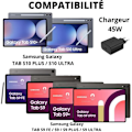 Miniatyrbild 2 av 4: Snabbladdare 45W + USB-C till USB-C-kabel för SAMSUNG Galaxy TAB S10 ULTRA/TAB S10 PLUS/TAB S9 ULTRA/TAB S9 PLUS/TAB S9 Phonillico®