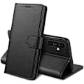 Pikkukuva 1 / 5: Coque - Phonillico® - Samsung Galaxy A56 5G - Musta Lompakko - Puolijäykkä - Nahkaefekti Svart