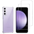 Miniatyrbillede 1 af 4: Stødsikkert cover til Samsung Galaxy S23 FE og 2 hærdede glas skærmbeskyttelsesfilm Phonillico®