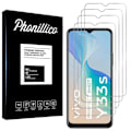 Miniatyrbild 1 av 5: Film för skärm skydd - Phonillico - Vivo Y33S - Paket med 4 - Härdat glas - Repbeständig Transparent