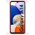 Pikkukuva 4 / 4: Temperoitettu lasi Samsung Galaxy A14:lle [Paketti 4] Näytönsuojakalvo Phonillico®