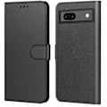 Pikkukuva 1 / 4: Coque Google Pixel 7a - Musta Lompakko Magneettisuljenta Korteille Phonillico®