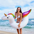 Miniatyrbillede 1 af 4: Giant Inflatable Unicorn Float Water Game 120 x 90 cm [Phonillico®]