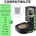 Miniatyrbillede 2 af 4: "Sugerpose til iRobot Roomba j7+-j7-s9+-s9--i8+-i8-i7+-i7-i6+-i5+-i4+-i3+ støvsugerposer til clean base [Sæt 10] Phonillico®"