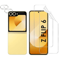 Miniatyrbild 1 av 6: Skydd för skärm och kameraskydd för Samsung Galaxy Z FLIP 6 [Pack 2] Resistenta, repfria, ultratunna skydd från Phonillico® Transparent