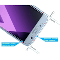 Miniatyrbillede 3 af 4: Hærdet Glas til SAMSUNG GALAXY A3 2017 A320 - Beskyttelsesfilm til Skærm Ultra Resistende Transparent Beskytter Phonillico® Transparent