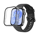 Pikkukuva 1 / 6: Huawei Watch Fit 3-yhteensopiva kuori - Kova suojakuori, läpinäkyvä, lasinen näyttö Phonillico® Transparent