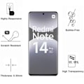 Pikkukuva 3 / 6: Iskunkestävä kuori - Phonillico - Xiaomi Redmi Note 14 PRO 5G - Pehmeä - Läpinäkyvä - 2 Temperoidut lasit Transparent