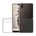 Miniatyrbild 2 av 4: Transparent TPU-gelfodral för HUAWEI P20 - Ultratunt, mjukt silikonskyddande TPU-gelfodral Phonillico® Transparent