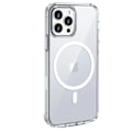 Miniatyrbild 5 av 6: Skal för iPhone 16 PRO MAX - Transparent silikon med inbyggd magnetisk ring Phonillico® Transparent