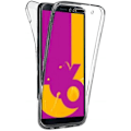 Miniatyrbild 1 av 4: [Kompatibel Samsung Galaxy J6 2018 J600] Transparent Hel Silikonfodral Två Delar Fram Bak Passar [Phonillico®] Transparent