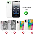 Miniatyrbild 2 av 5: Film av säkerhetsglas - Phonillico® - iPhone 16e - Pakke med 4 - Mycket repbeständig - Transparent Transparent