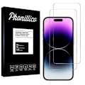Pikkukuva 1 / 4: iPhone 15 - iPhone 15 PRO Karkaistumista Kestävät Näytön Suojakalvot [Pakkaus 2] Phonillico®
