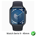 Pikkukuva 2 / 3: Suojakalvo Watch Series 9:lle - 45mm [Paketti 6] Kestävä Ultra Ohut Muovinen Suojakalvo Phonillico Transparent