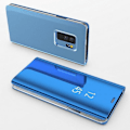 Miniatyrbillede 1 af 4: Coque Rabat Miroir Blå til Samsung Galaxy A10 - Coque Housse Etui Case Beskyttelse Clear View [Phonillico®]