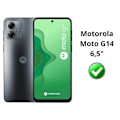 Miniatyrbild 2 av 4: Film av skydd för skärm - Phonillico - Motorola Moto G14 - Härdat glas - Paket med 2 - Repbeständig Transparent