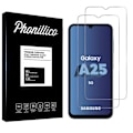 Pikkukuva 1 / 5: Karkaistu Lasi Samsung Galaxy A25 5G:lle [Paketissa 2] Näytön Suojakalvo Phonillico® Transparent