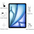 Miniatyrbillede 3 af 6: Sikkerhedsglas til iPad Air 11 tommer M3 2025 [Pack 2] Beskyttelsesfilm til skærm, Ridseresistent [Sæt af 2] Anti-ridse glas Phonillico®