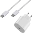 Snabbladdare 20W + USB-C till USB-C kabel 1 meter för iPhone 15 - 15 PLUS - 15 PRO - 15 PRO MAX Phonillico®