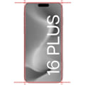 Pikkukuva 4 / 5: Lujitettu lasi iPhone 16 PLUS:lle [2-pack] Näytönsuojakalvo Phonillico®